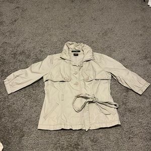 Grayish cream button up